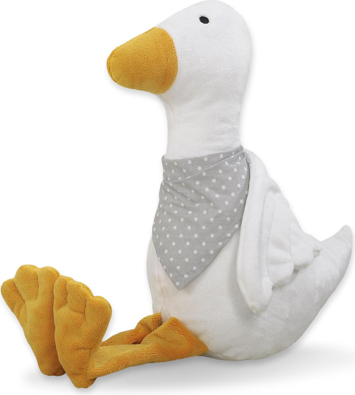 My Sweet Baby Deko-Plüschgans mit Schal - weiß