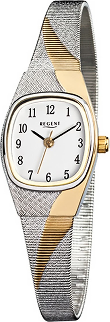 Regent dámske hodinky z nehrdzavejúcej ocele F-625 quartz náramok strieborné zlato D2URF625