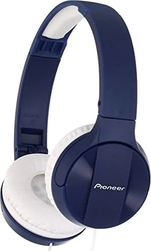 Pioneer SE-MJ503, Kábel, 10 - 24000 Hz, Hudba, 126 g, Slúchadlá, Modrá, Biela