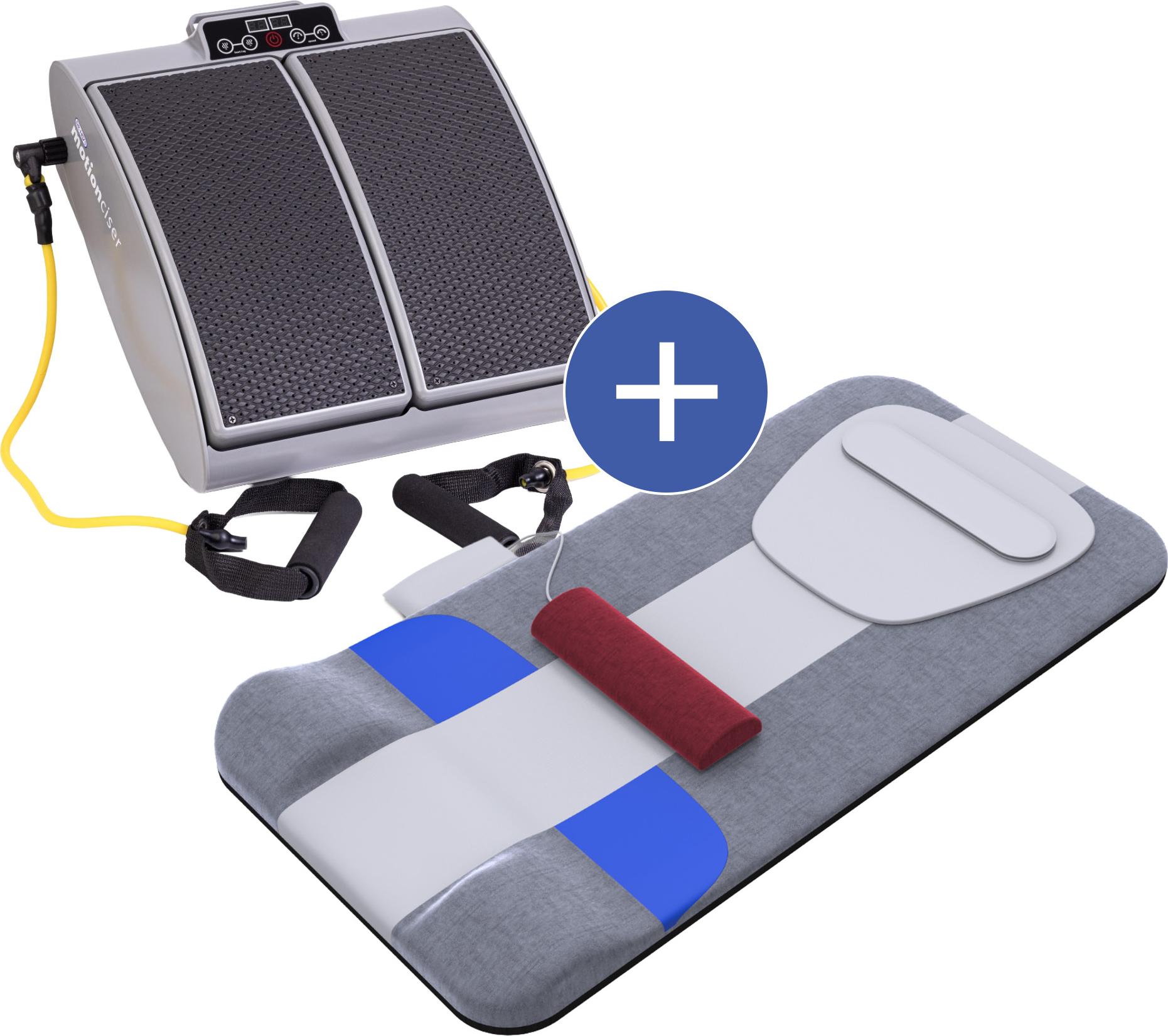 DR-HO'S MotionCiser Fit & MotionSolution Mat Bundle Grau Rot Schwarz Bewegungstrainer Dehnmatte