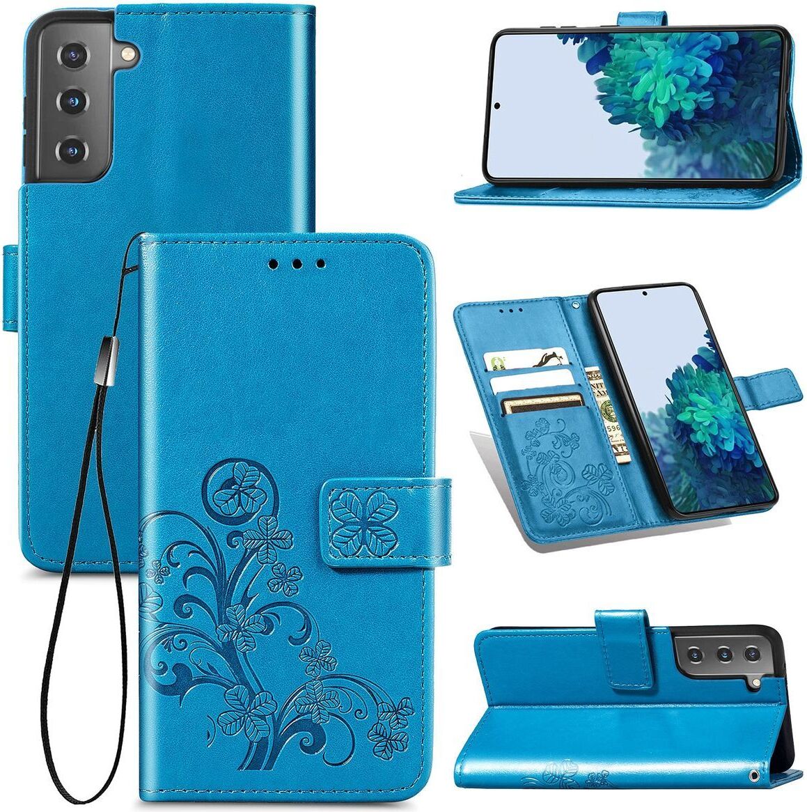 König Design , Farbe:Blau, Handymodell:Nokia X10 LA-VARIANTE-153365