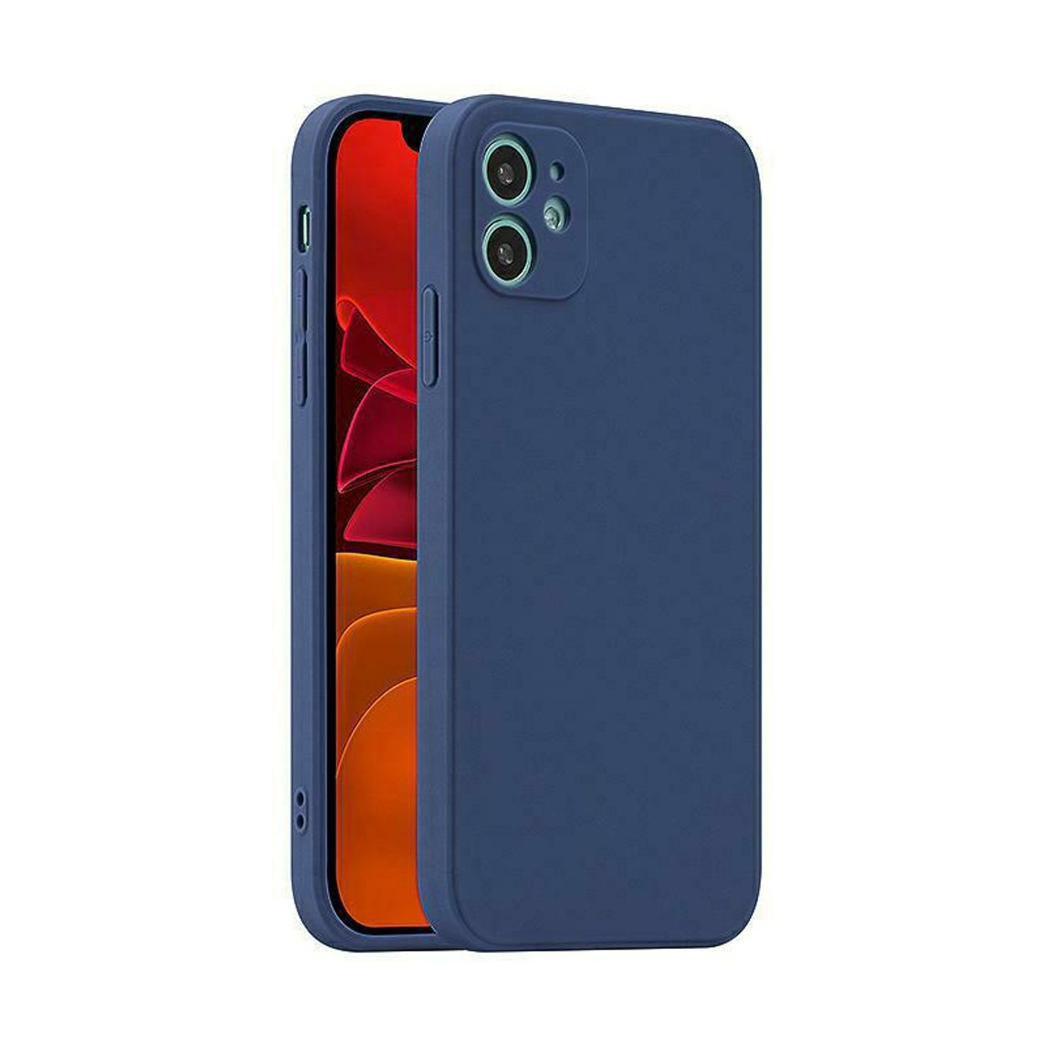 Ochranné puzdro na mobilný telefón iPhone 14 Pro Max Plus Case Cover Cases Matt Silicone Thin, pre mobilný telefón:Apple iPhone 14 Pro, farba:Dark Blue