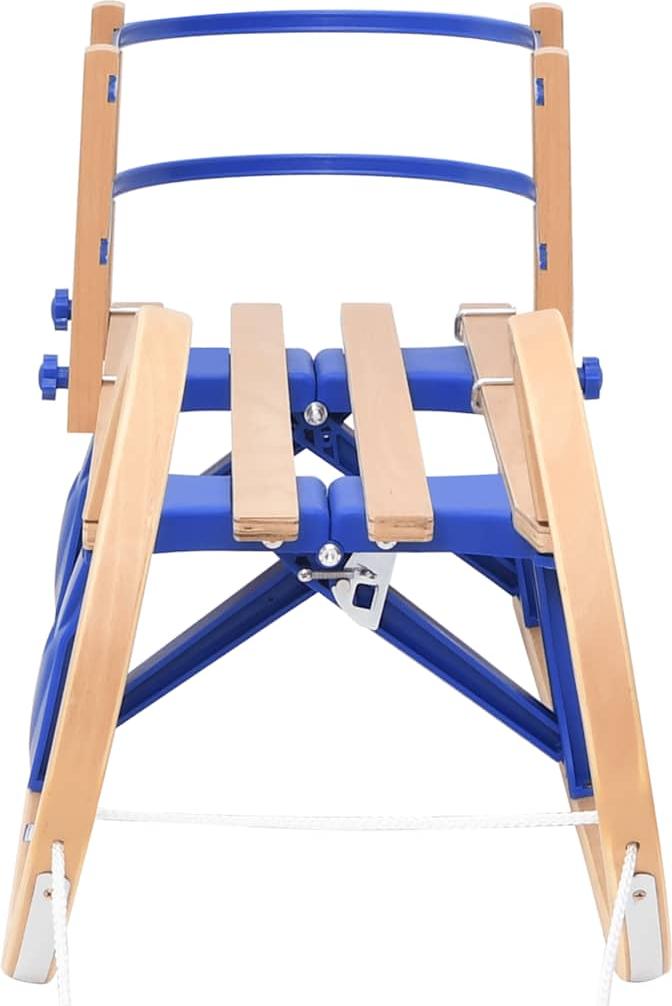 vidaXL Klappschlitten mit Rückenlehne 110 cm Sperrholz 93700