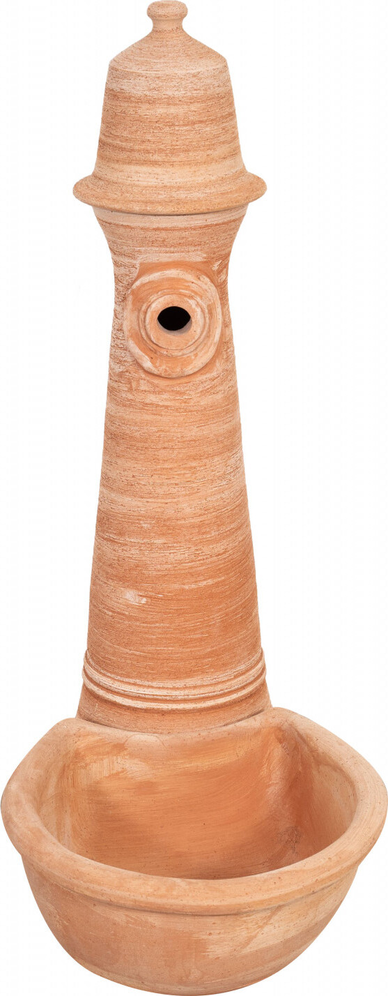 Shabby Haus Brunnen terrakotta 85x36x60 cm, Gartenbrunnen deko, Brunnen für den garten K-T0636