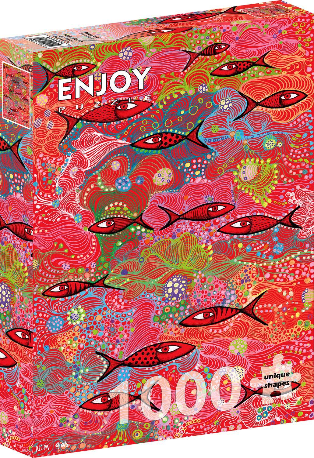 ENJOY Puzzle Puzzle, 1000 Teile, Enjoy – Deep Red WLP-Enjoy-2011