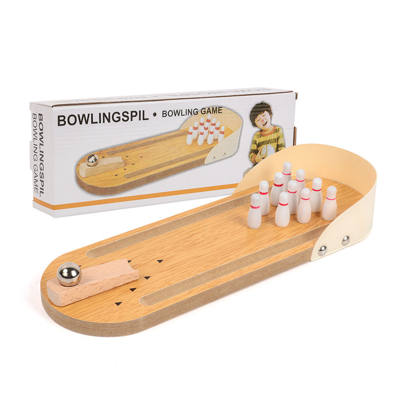 VICASKY Mini Tisch-Bowling Set 20-teilig - Kleine Bowlingkegel Für Indoor Spiele