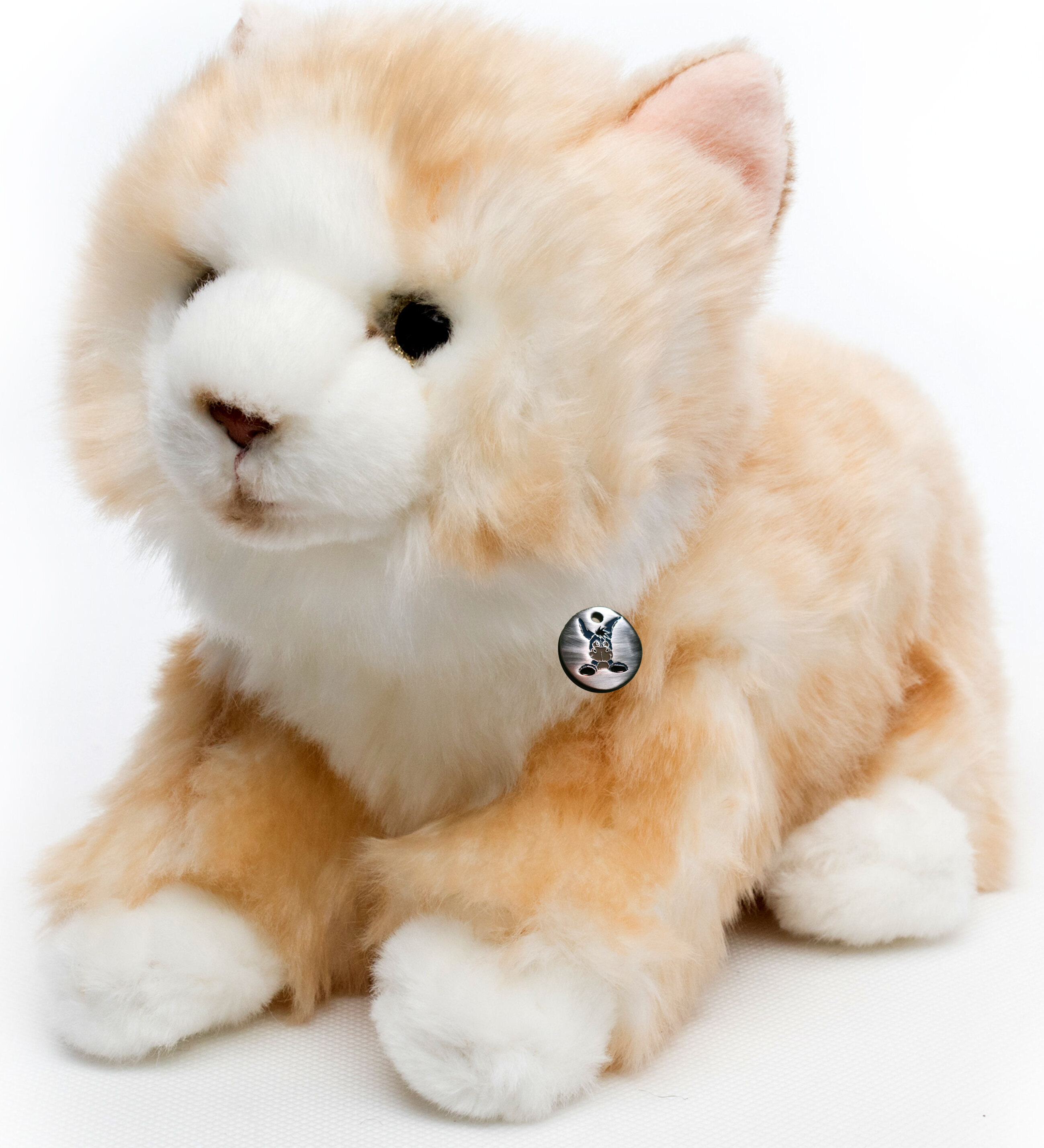 Kuscheltiere*biz Katze Kuscheltier Maine Coon liegend creme 30 cm Plüschtier CARAMELLO KT531309