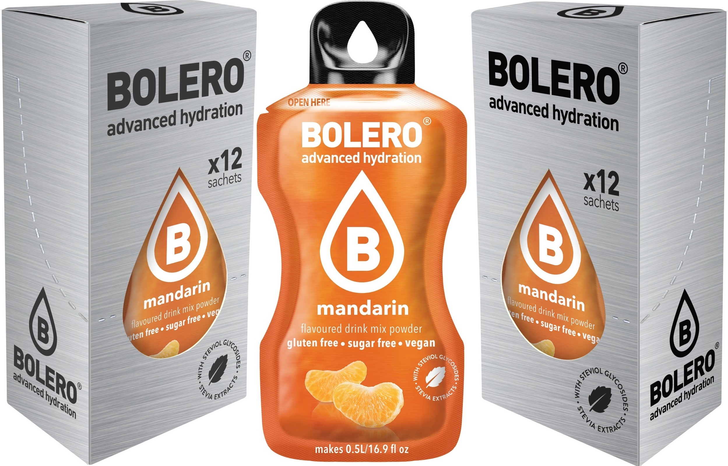 Bolero Drink 24 Sticks Bolero Mandarine Pulver Getränkepulver zuckerfrei