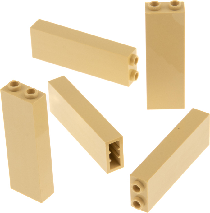 5x stavebnica Lego 1x2x5 béžový stĺpik Star Wars 4114064 245405 2454
