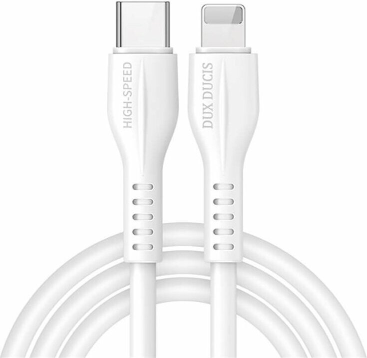 Dux Ducis Kabel PD 20W 2,22A 1m USB Typ C auf iPhone Dux Ducis K-V Schnellladung & Daten weiß B-3625-WP