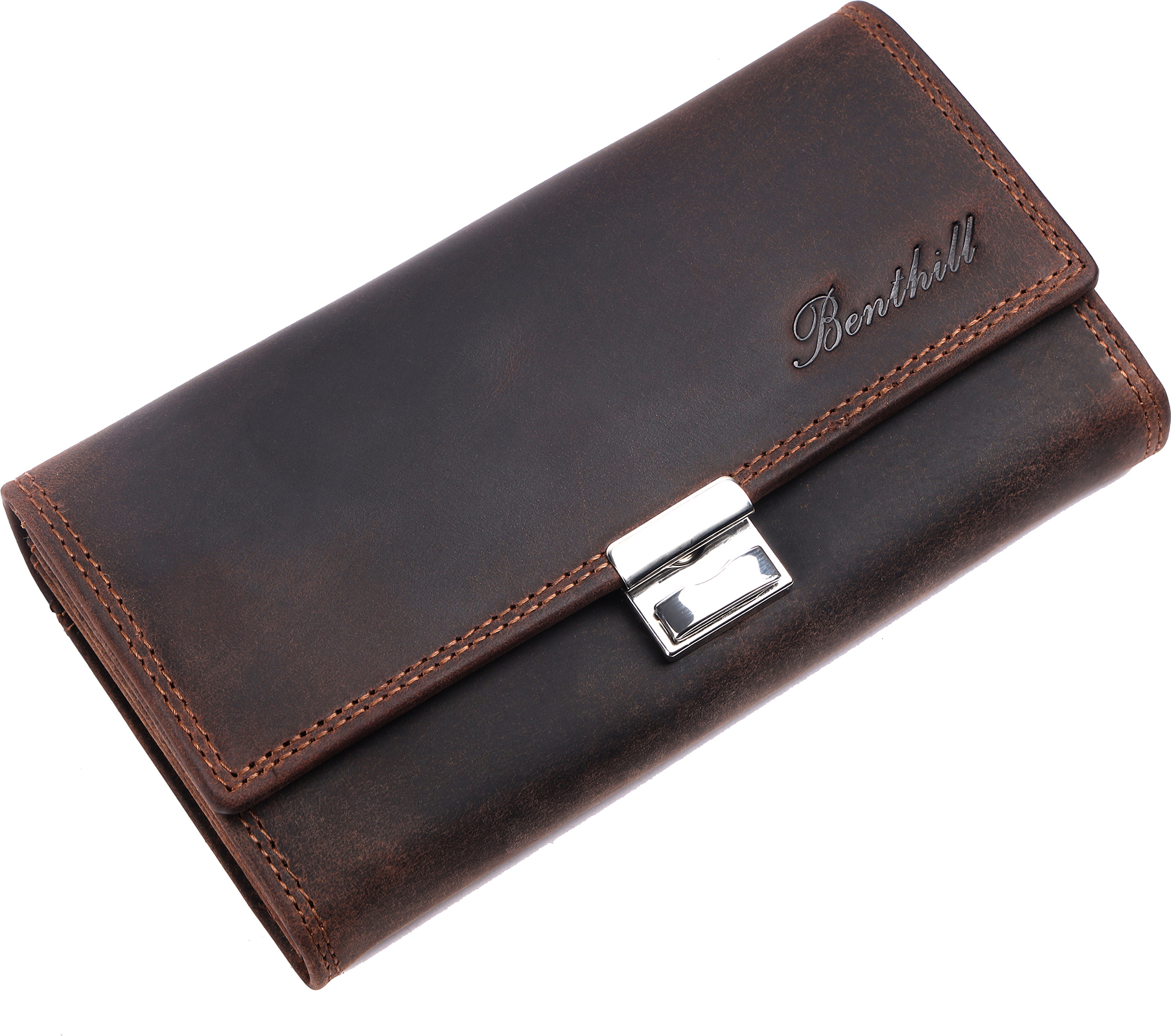 Benthill Kellner Geldbörse Echt-Leder - Kellnerportemonnaie mit RFID Schutz - XXL Robuste Leder Kellnerbörse - Profi Kellner-Geldbeutel 1748