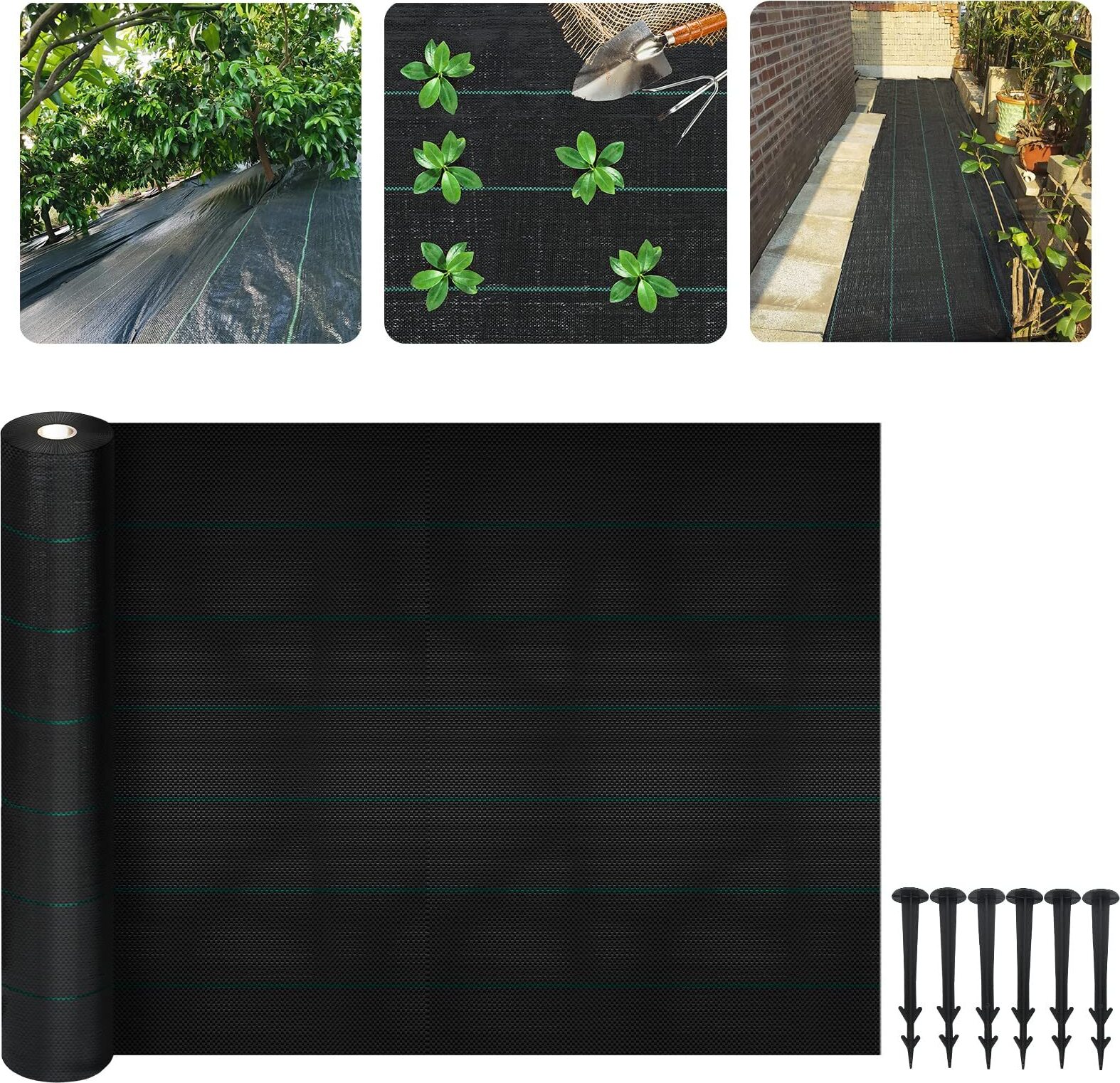 50m X 1m Unkrautvlies UV-Stabil Mit 2 Oberflächen Gartenvlies