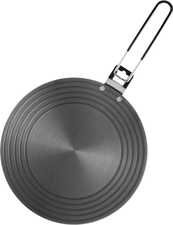 Induktionsadapterplatte Edelstahl 24cm - Kochfeldkonverter Für Alle Töpfe - Wärmediffusor