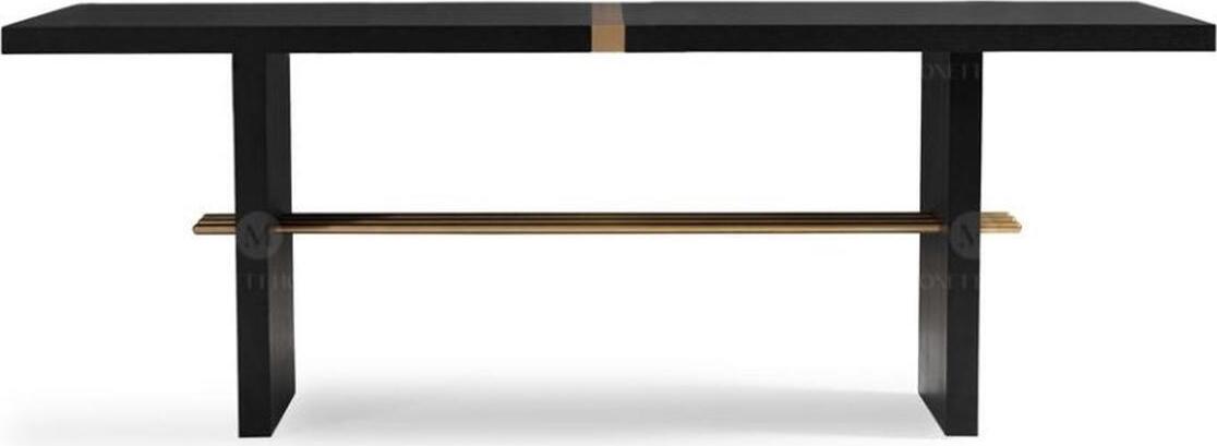 AEA Esstisch Esszimmertisch Tisch Esszimmer Holz Schwarz Esszimmermöbel JVM4069424382747