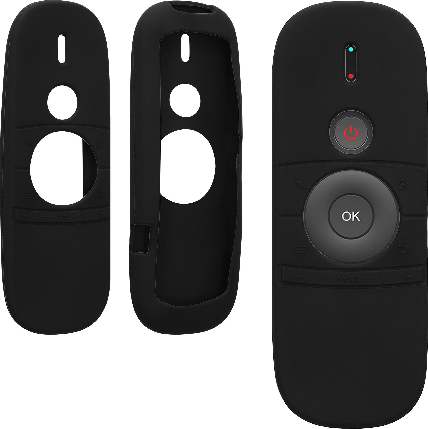 kwmobile Hülle Fernbedienung kompatibel mit WeChip W1 Remote Hülle - Silikon Case für TV Zubehör in Schwarz KWM000025RQ001C