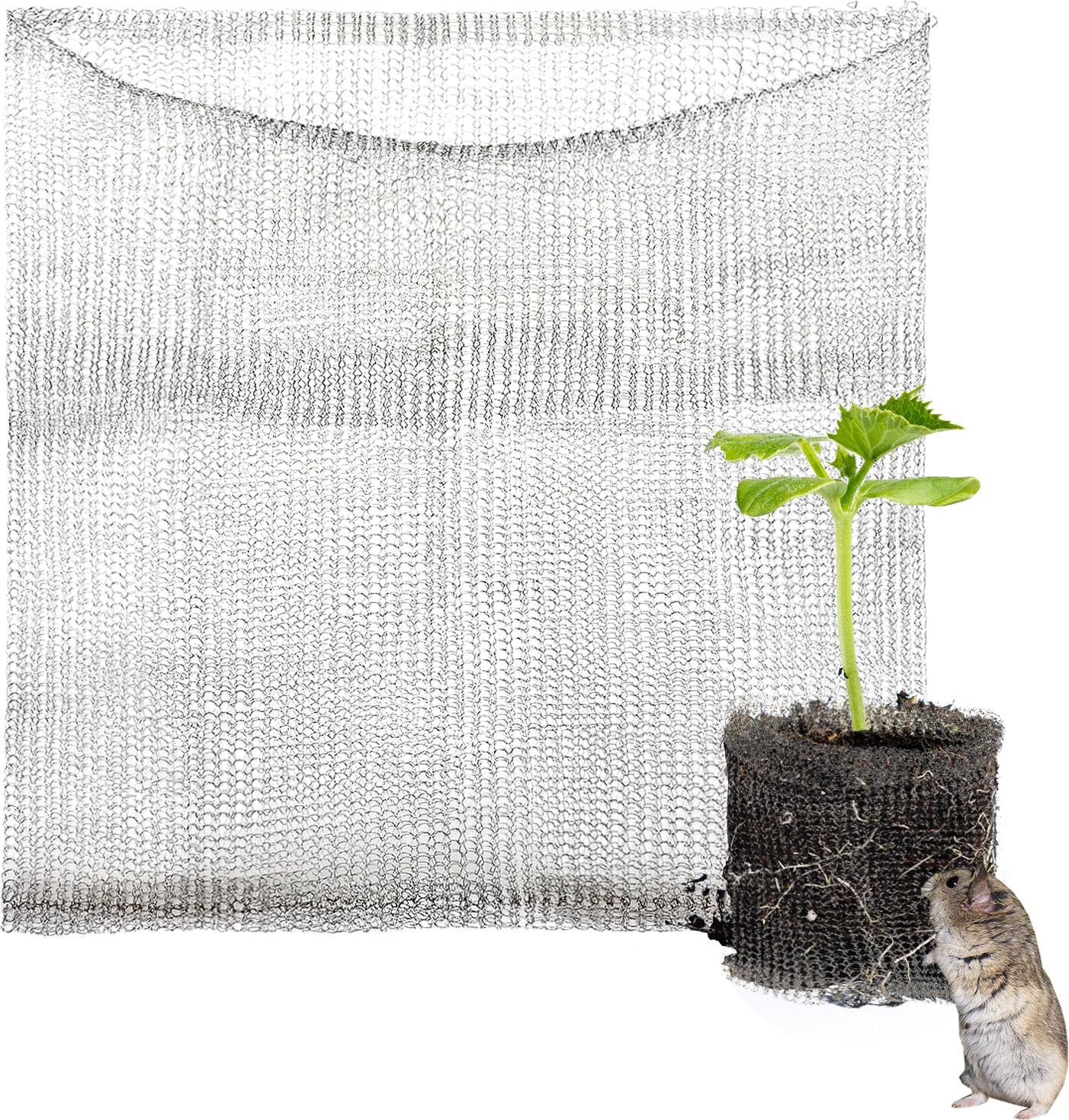 Gistuch Pflanzenschutznetzbeutel - zum Schutz der Pflanzenwurzeln - Edelstahl - 30*16cm