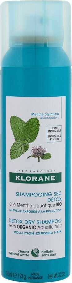 Klorane Entgiftendes Trockenshampoo mit Minze 150 ml