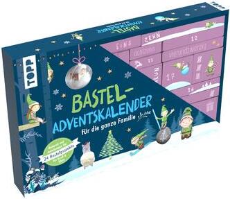 Rodinný remeselný adventný kalendár - 24 remeselných projektov s materiálmi