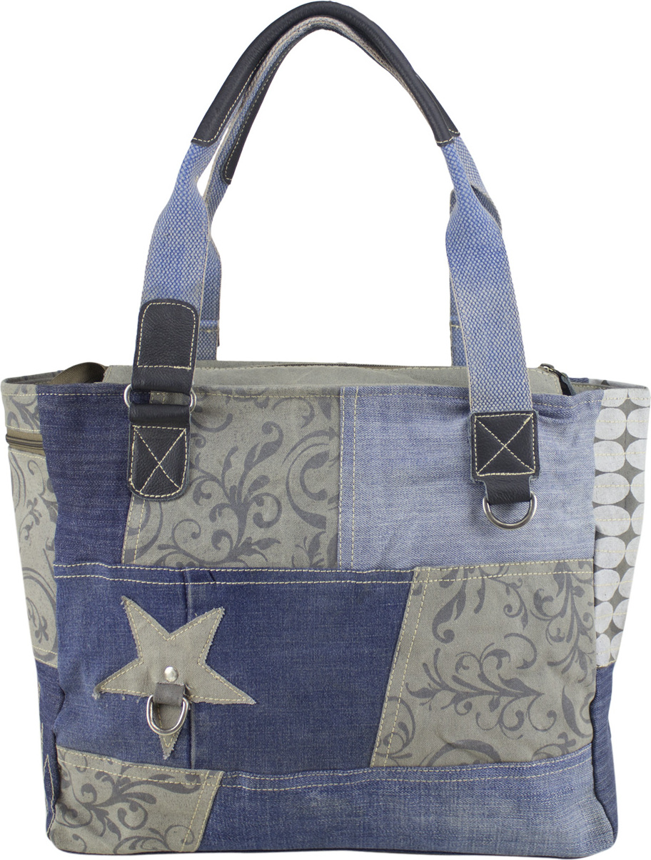 Sunsa Handtasche Damen Tasche Shopper Schultertasche mit jeans 52226