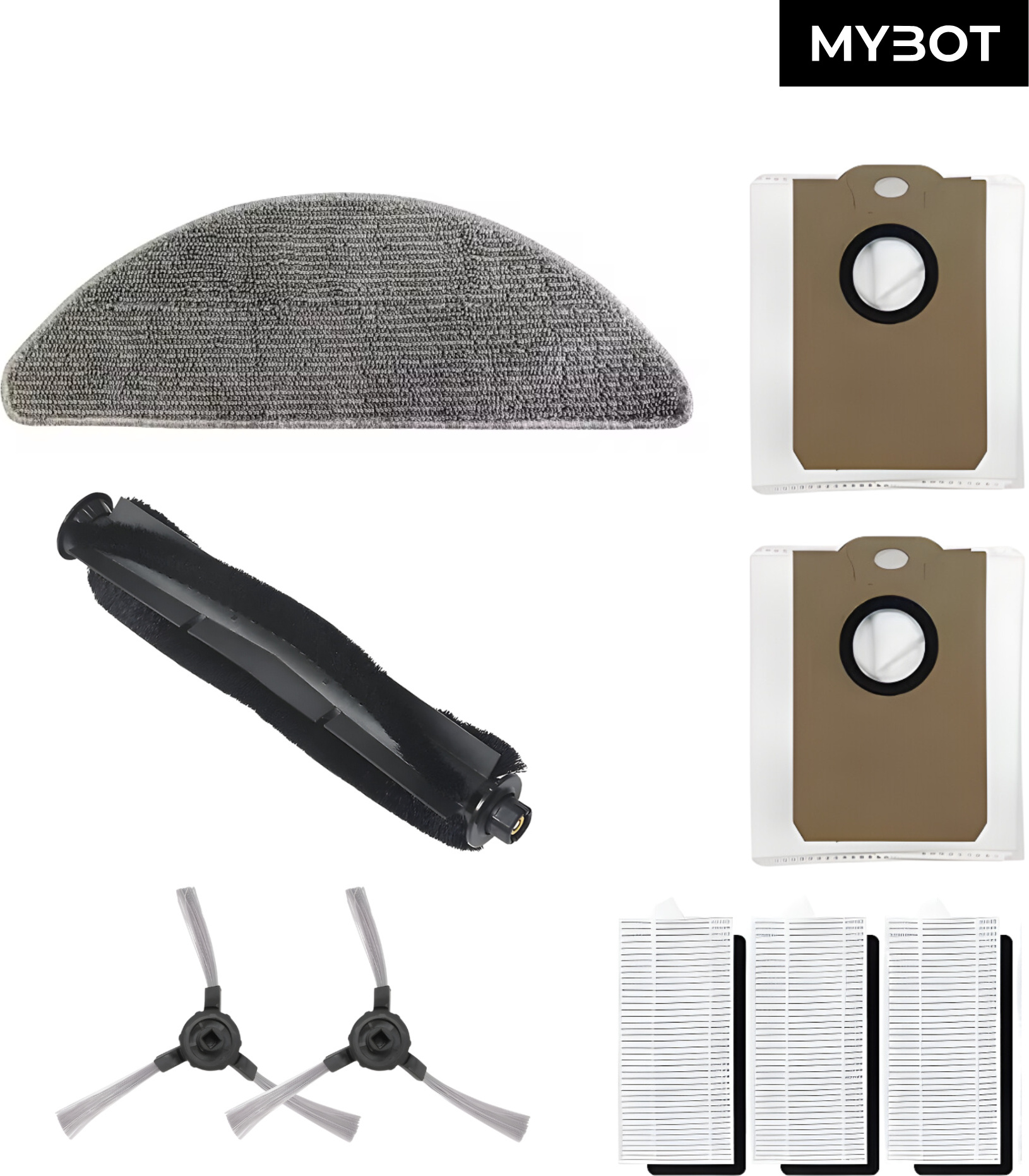MYBOT Ersatzteilset – Kompatibel mit dem MYBOT X7 PRO Saugroboter