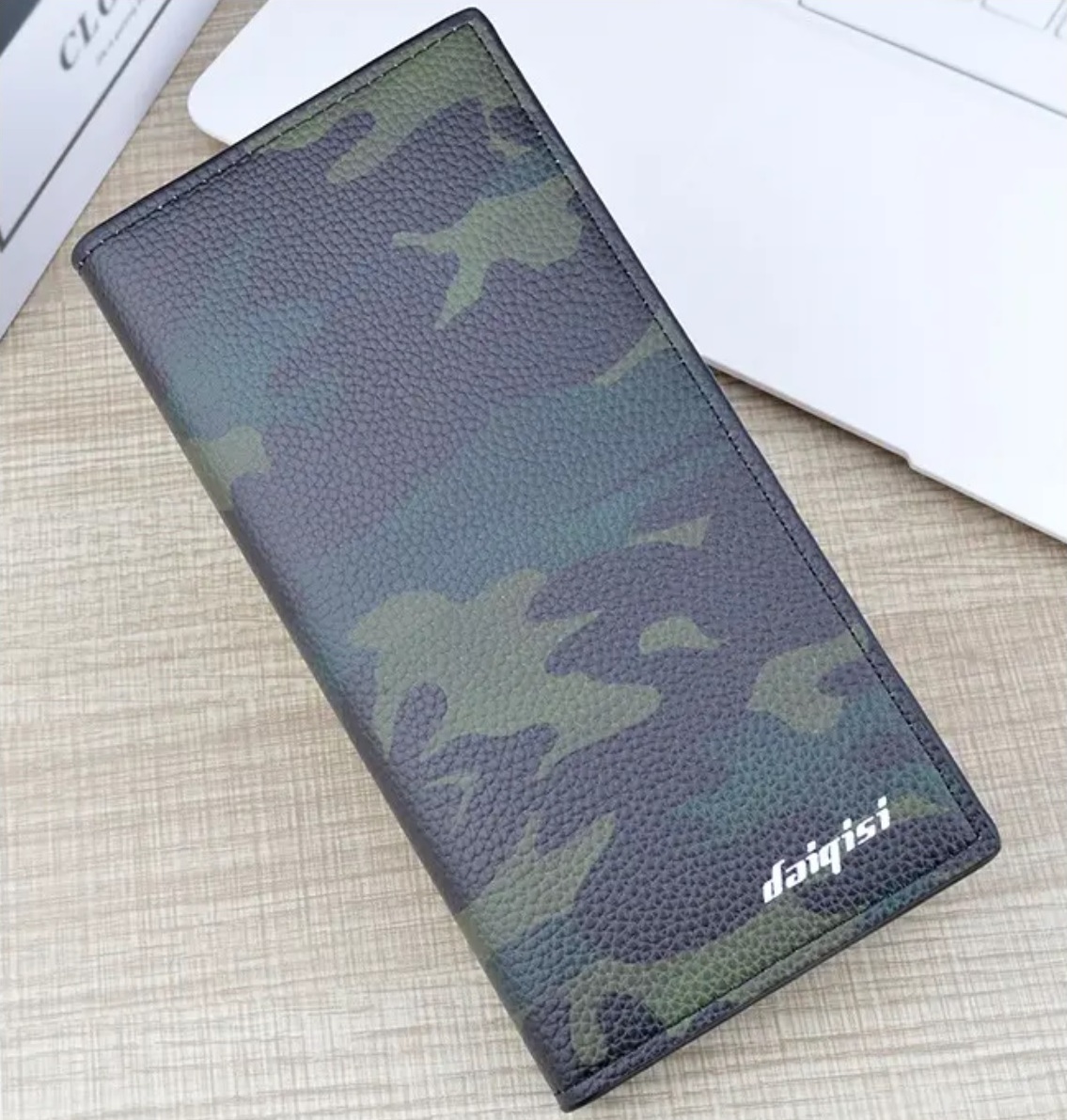 Herren Geldbörse Daiqisi Army - Stylische Camouflage Geldbörse in Grün KP35464