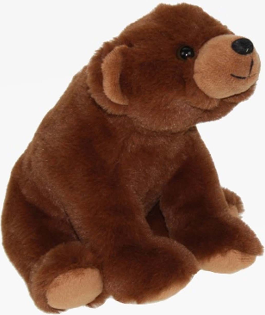 Kuscheltiere*biz Braunbär Kuscheltier Grizzly Bär Bärchen Teddy sitzend Plüschtier Plüschbär BRUNO KT531489