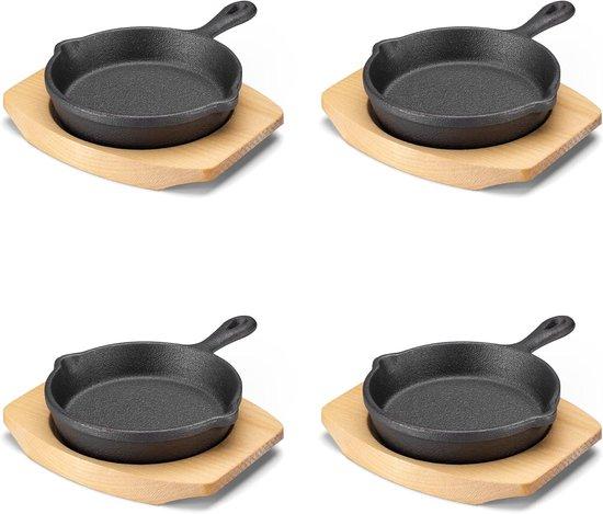 OEM Vierer-Set aus kleinen giessenern Backofen-Formen - 10 cm - Eisenförmchen 2026