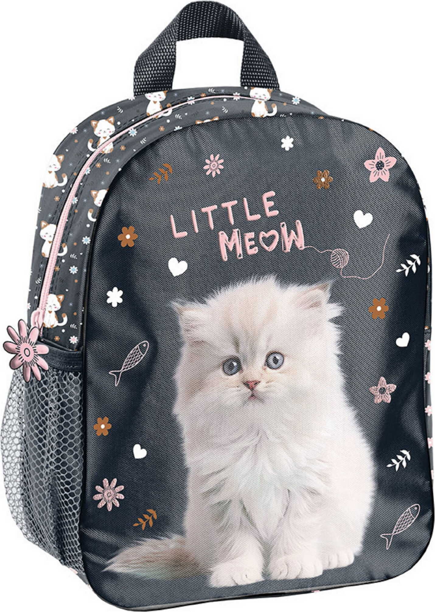 PASO kleiner Kindergartenrucksack für Mädchen Kinder Katze PP25CO-303