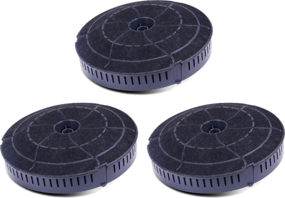 3x Trade-Shop Aktivkohlefilter Ø178mm ersetzt AEG/Electrolux 4055171138, 4055217501, 405517113, 405521750, Typ 57, Mod 57, Modell57, KF57, CHF57 182434528