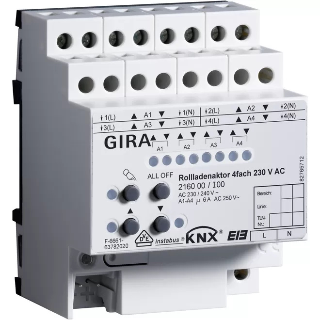 GIRA Rollladenaktor KNX/EIB REG 216000