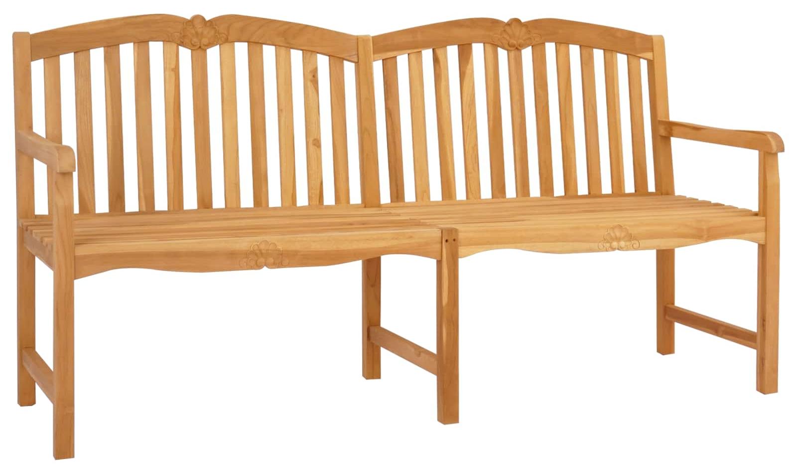 Handgefertigte Rosenbank Natur 180,5 x 60 x 96 cm