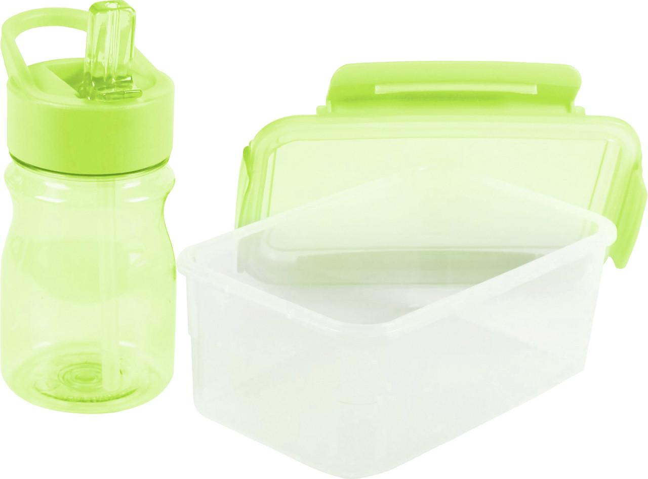 BROSZIO Lunchboxen-Set Chill Brotdose mit Trinkflasche