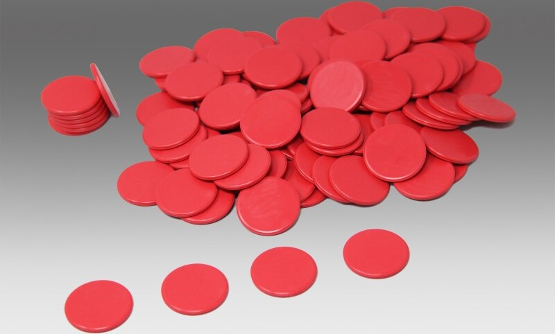 Wissner Spielchips rot (100 Stück)