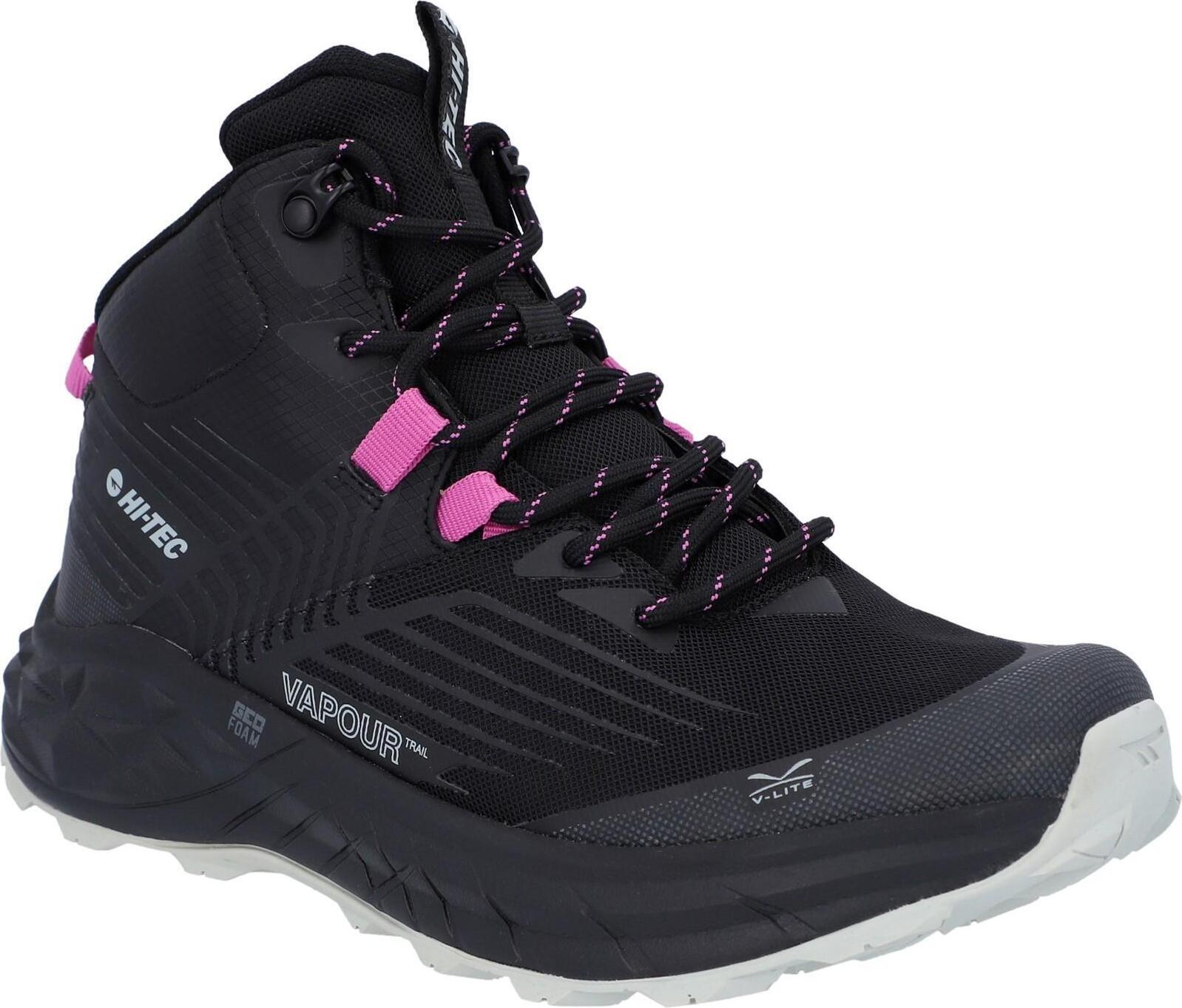 Hi-Tec - Pánske tenisky "Fuse Trail", nepremokavé FS10804 (40,5 EU) (Black/Cool grey/Alpine violet)