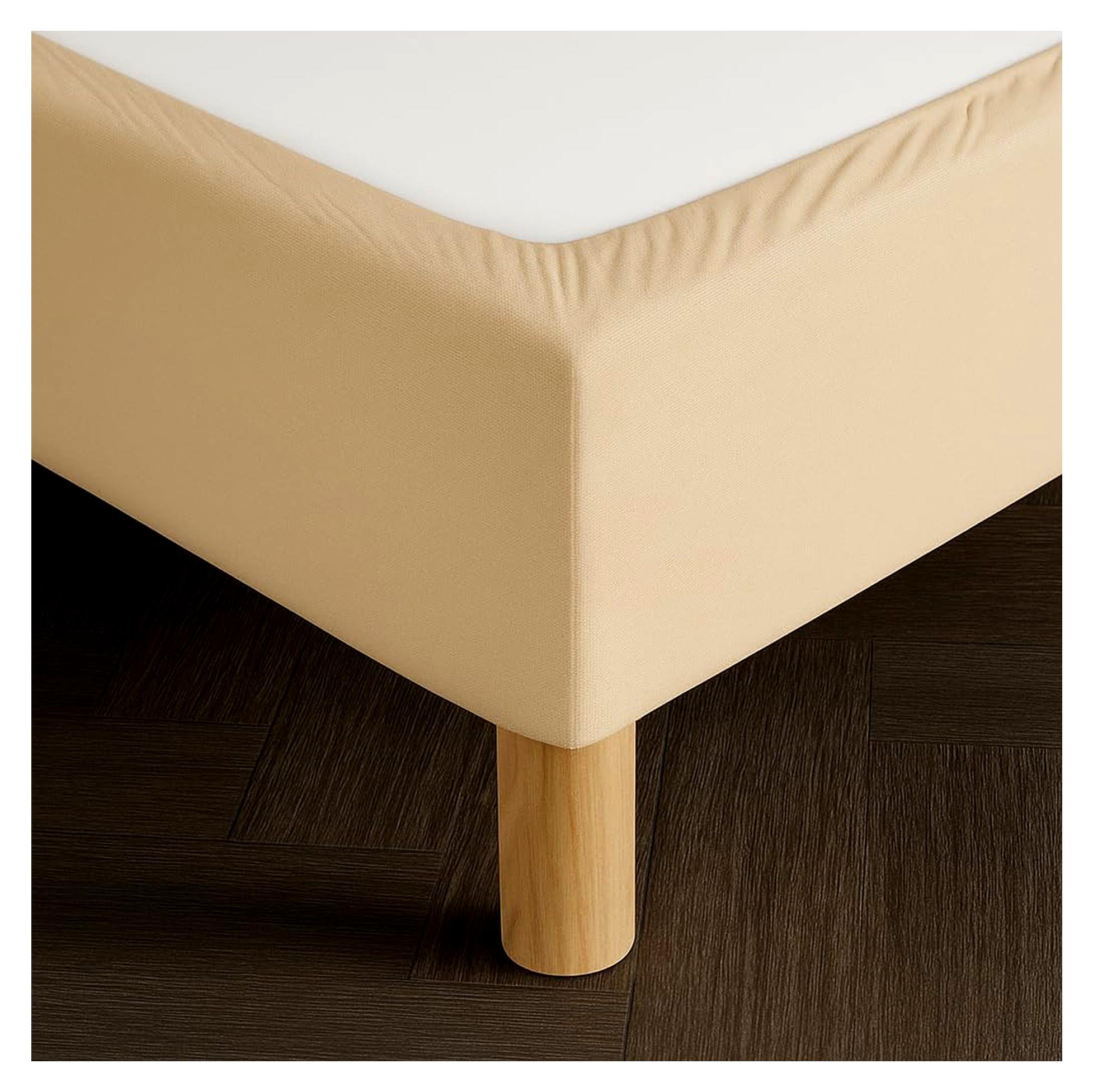 Markenlos Betthusse 180x200 Beige – Weicher und dehnbarer Stoff – Makelloses Erscheinungsbild