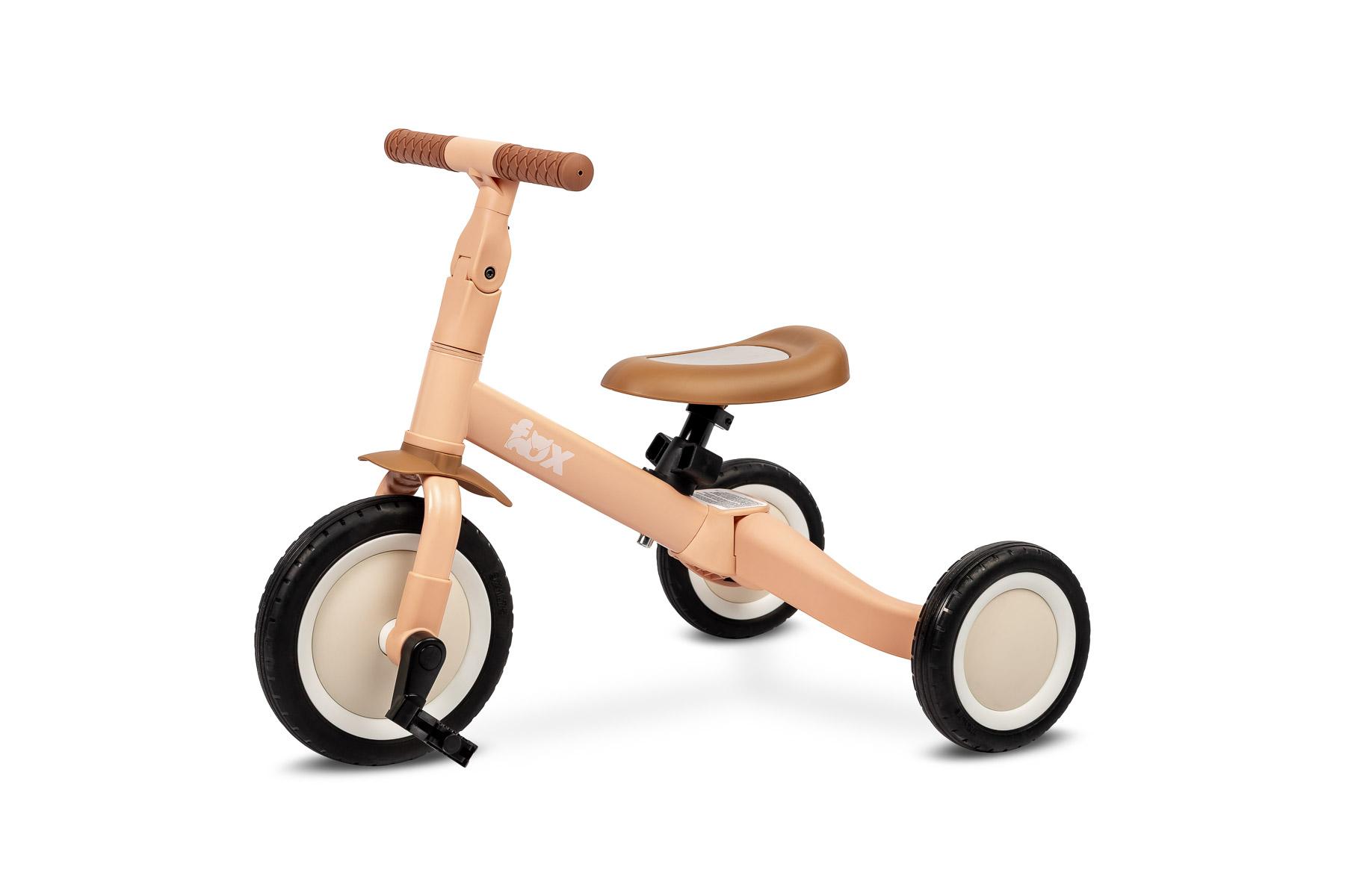 TOYZ, Dreirad Laufrad Kinder, 4in1 Kinderfahrrad, Dreirad, Zweirad, Fox, Orange TOYZ-0271