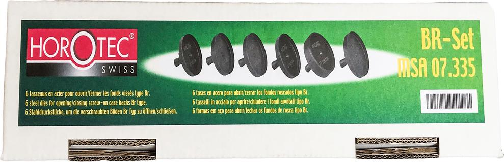 Horotec 07.335 Set aus Stahlstempel für Breitling-Eingliederungen