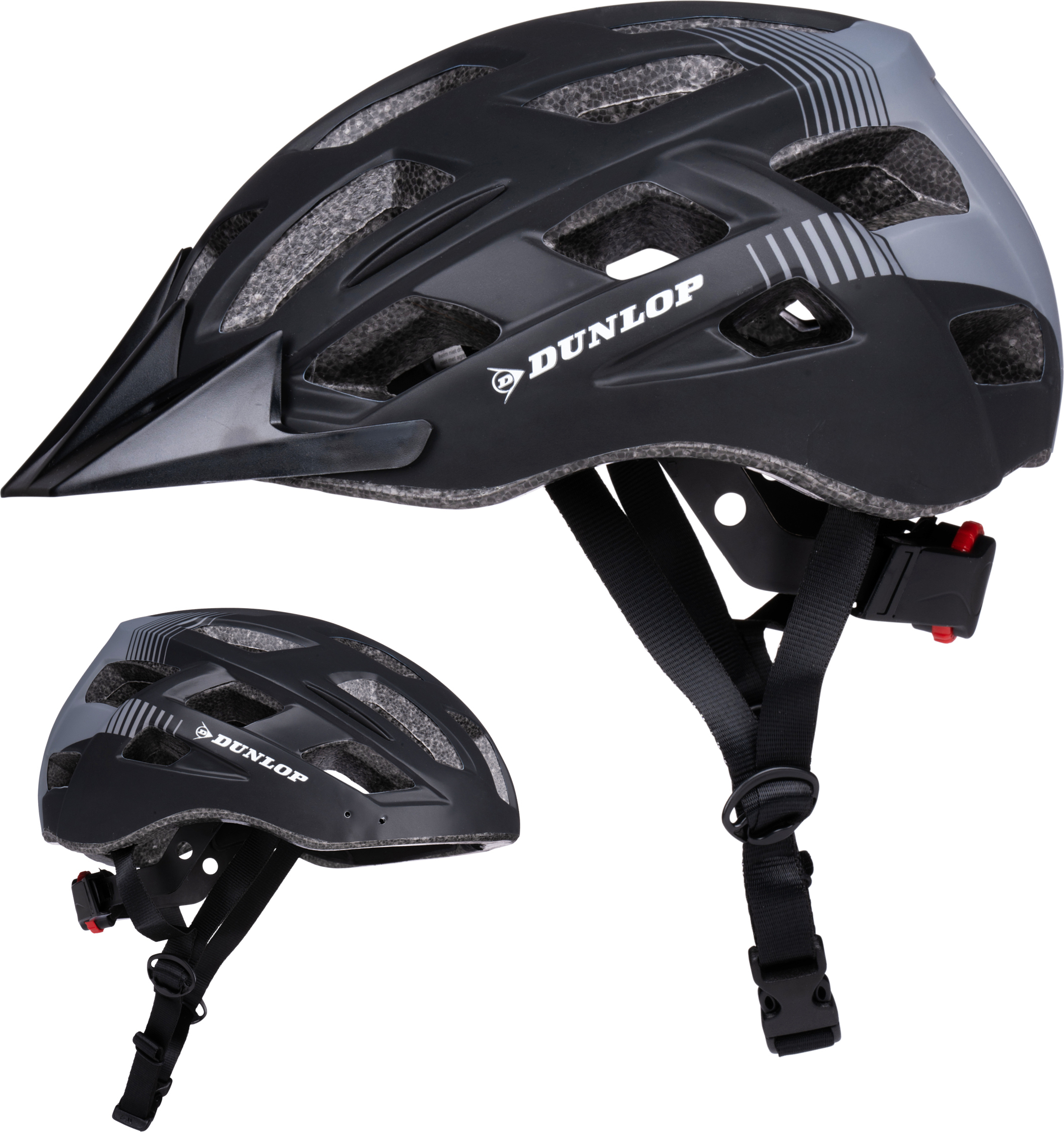 Dunlop Fahrradhelm mit Licht Verstellbar von 55 bis 58 CM -