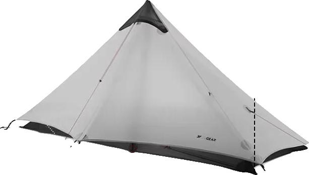 OEM Pyramidenzelt, leicht, wasserdichtes Design, Grau 15D 3Saison 4838