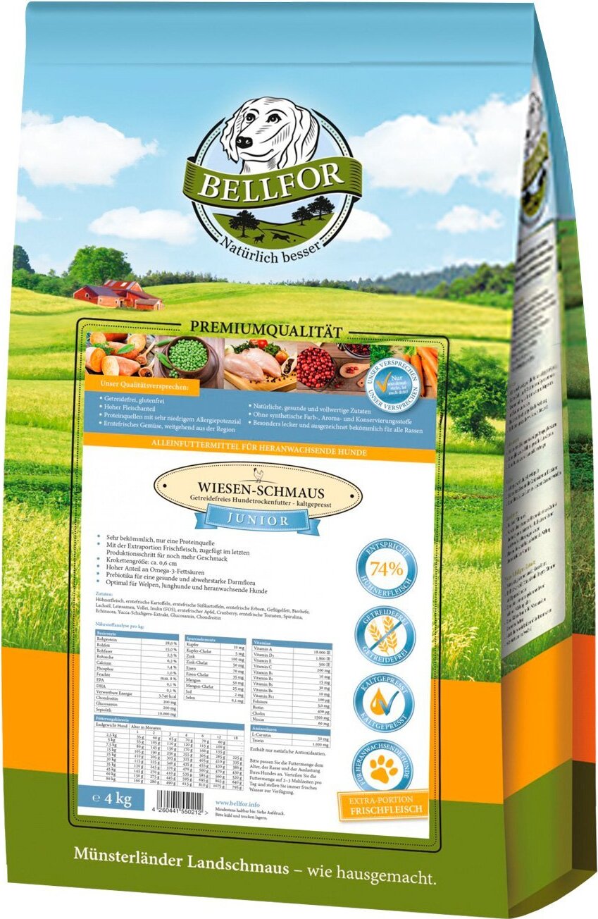 Bellfor Wiesen-Schmaus Junior 3 x 4 kg