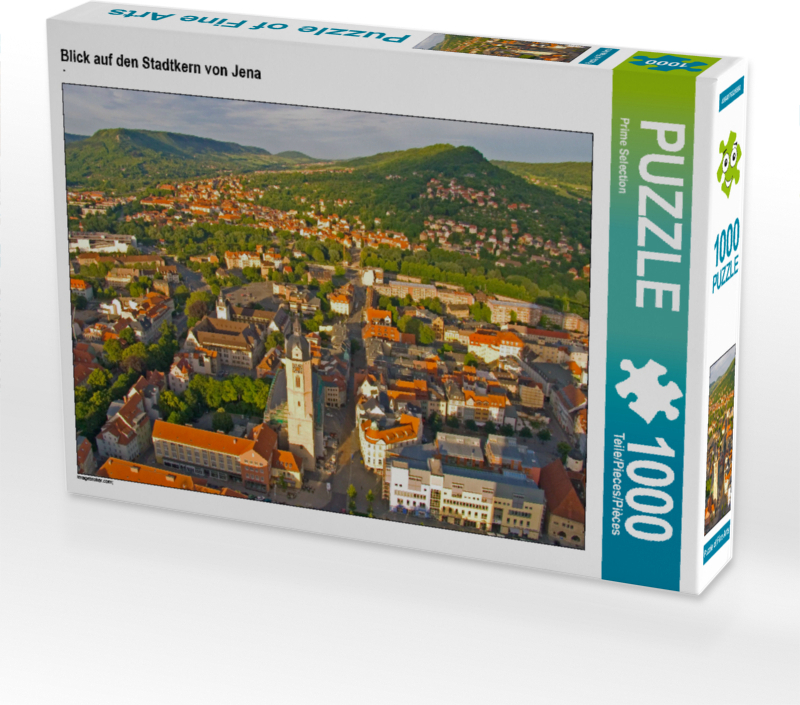 CALVENDO Puzzle Blick auf den Stadtkern von Jena | 1000 Teile Lege-Größe 64x48cm Foto-Puzzle für glückliche Stunden