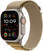 Apple Watch Ultra 2 GPS+ Cellular 49mm Natural Titanium Case with Tan Alpine Loop