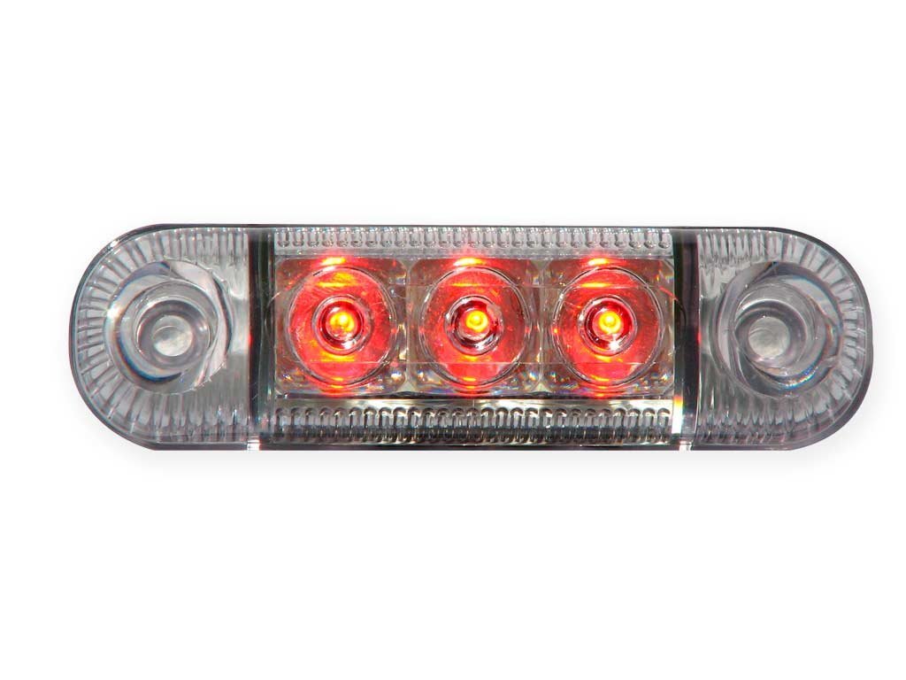 Lights & Styling Begrenzungsleuchte - Ledson - 3.3" - 8.4cm - Rot - 12V-24V 800285