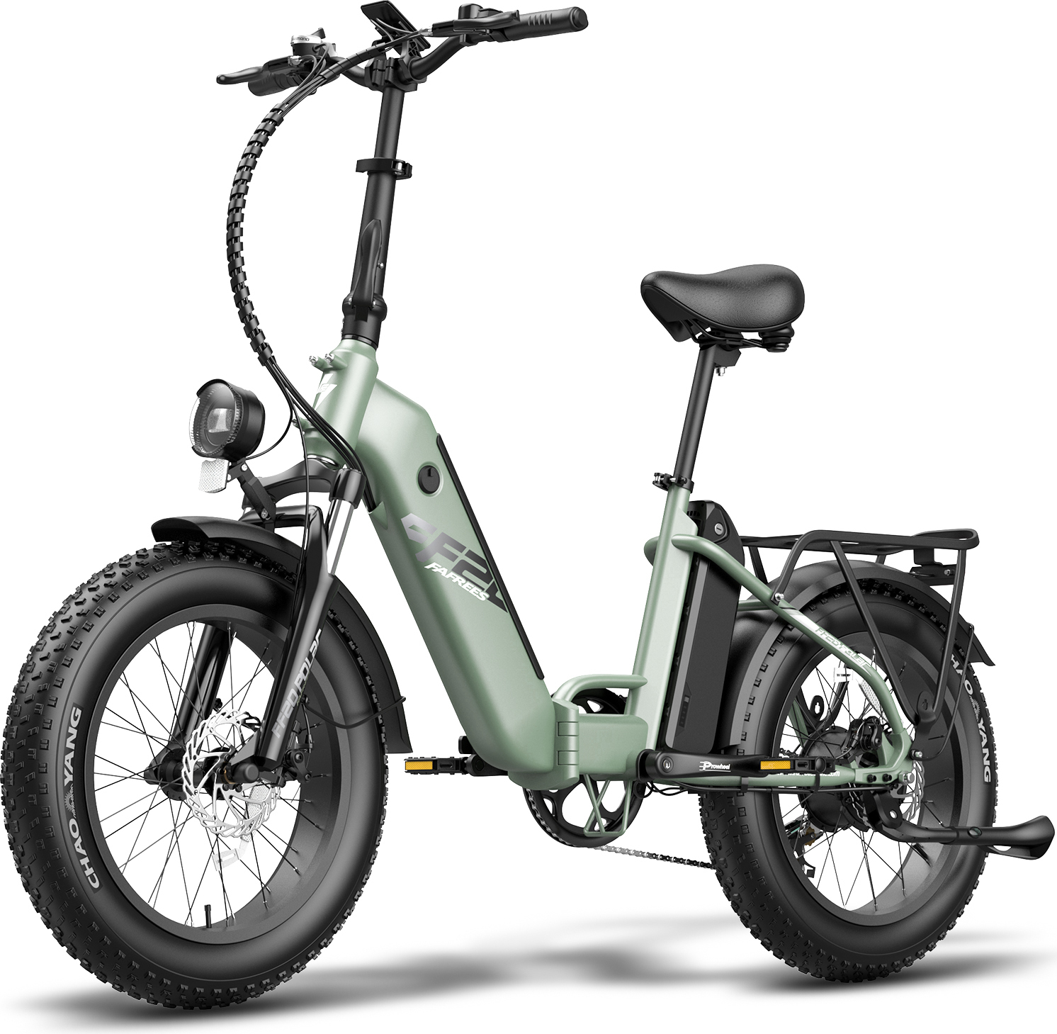 Fafrees FF20 Polar, E-Bike Elektrický bicykel 20 palcov x 4,0 Fat Tyre Elektrický bicykel skladací Fat Bike Dvojitá batéria 10,4 Ah x 2, Max. Dojazd až 95-160 km, Shimano 7S Mountain Ebike