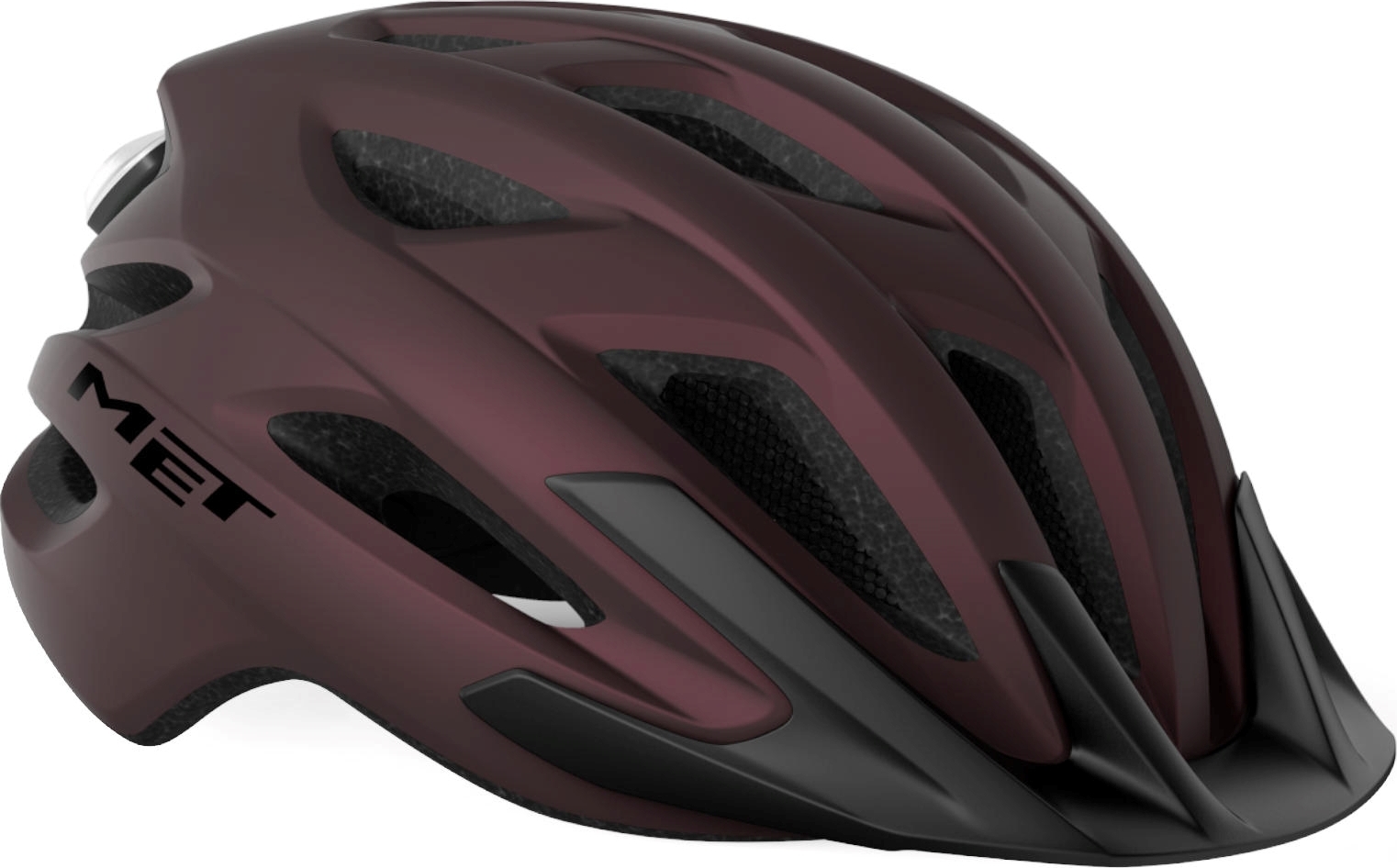 MET Crossover Fahrradhelm – Mit Visier & LED-Rücklicht, Urbaner Style Für Stadt & Gelände