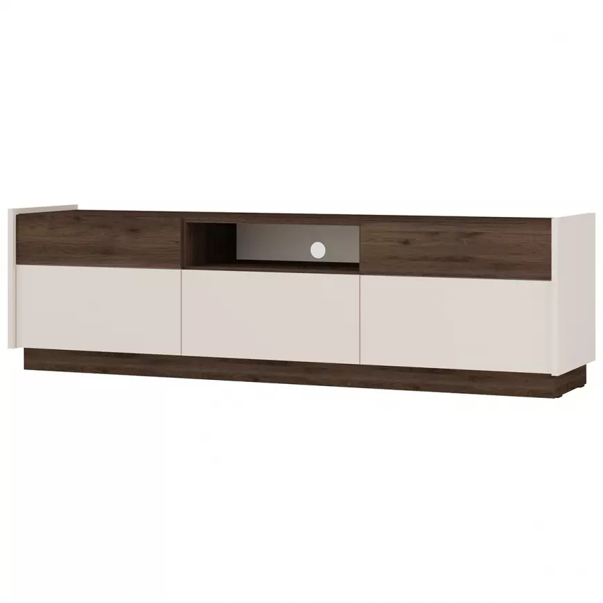 TV-Ständer HELENE - Beige / Okapi-Walnuss