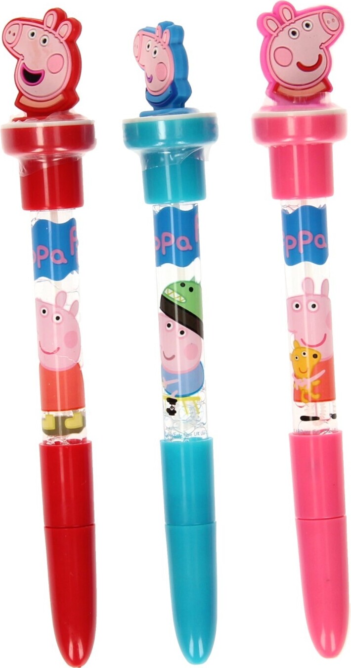 Peppa Pig Pen mit Blasenblase und Stempel