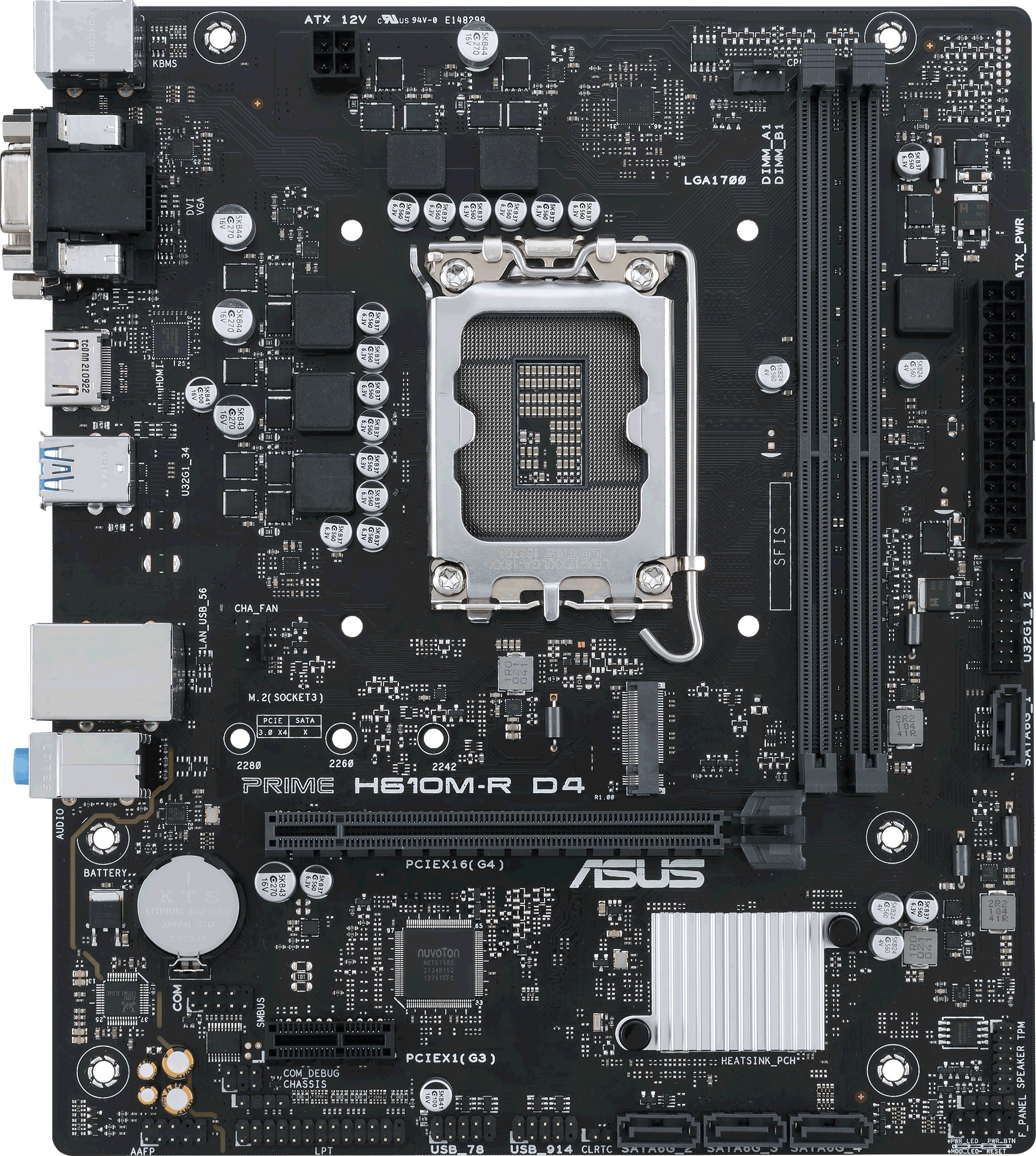 ASUS Prime H610M-R D4 SI 90MB1B40-M0ECY0