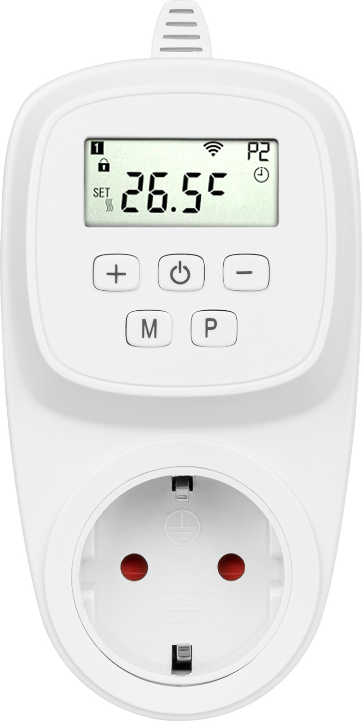 Wifi zásuvkový termostat UT500 Univerzálny termostat s digitálnym displejom Terárium