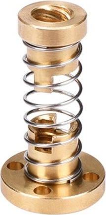 MakerMind T8x4 Anti Backlash gefederte Messingmutter für Z-Achse